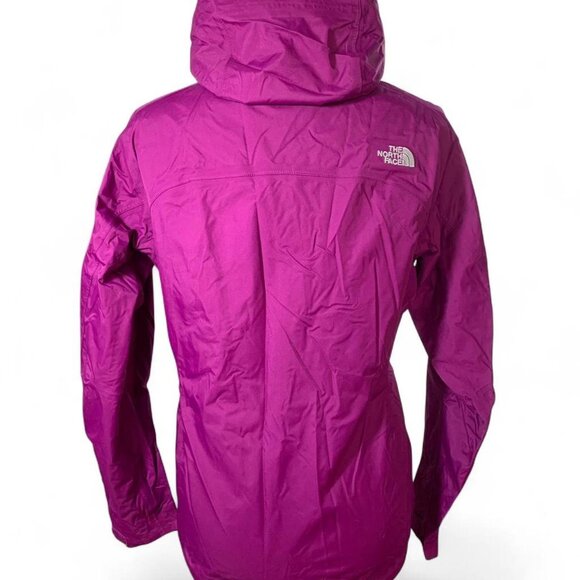 The North Face Women’s HyVent Waterproof Magenta Lightweight Hooded Jacket - Picture 2 of 7